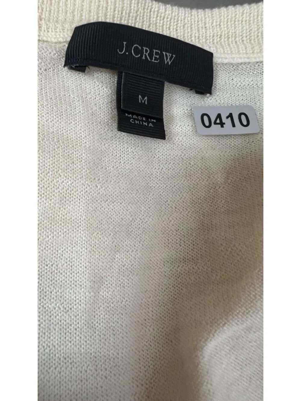 J.Crew Merino Wool Cardigan M Hollywood Production Modified V-Neck Sequin Prop